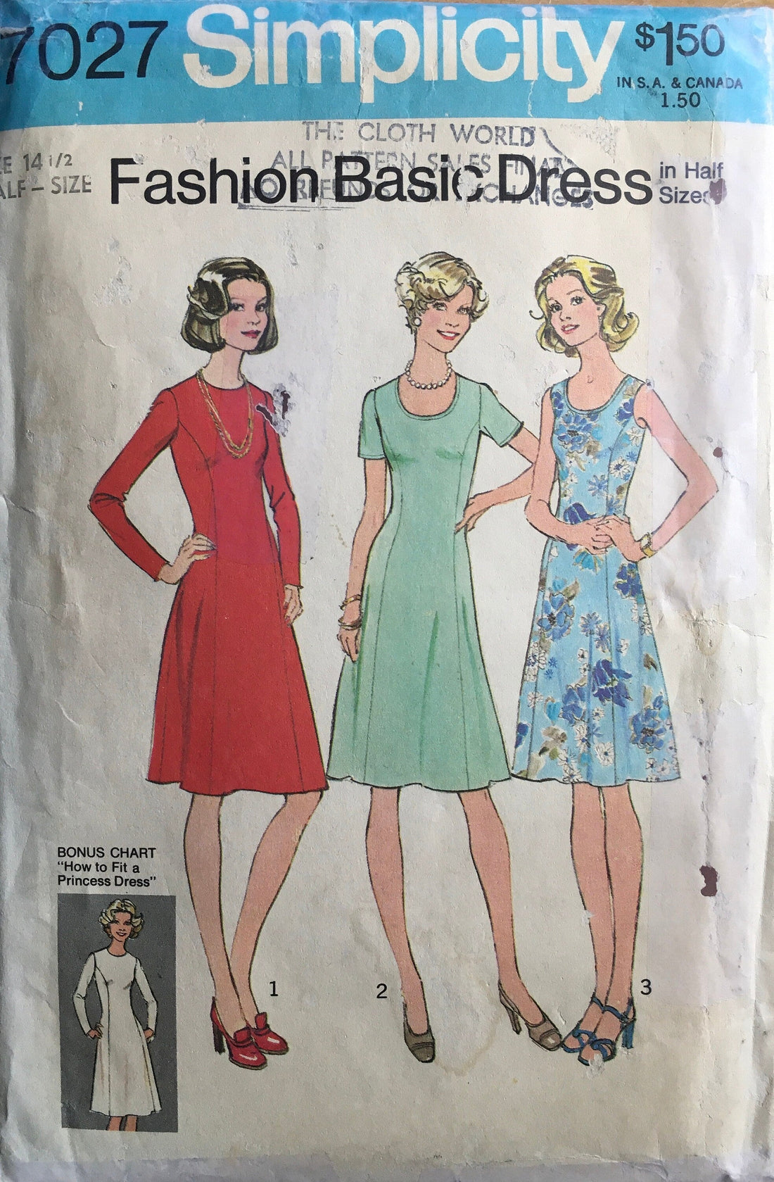 Simplicity 7027 Sewing Pattern (Vintage) UNCUT