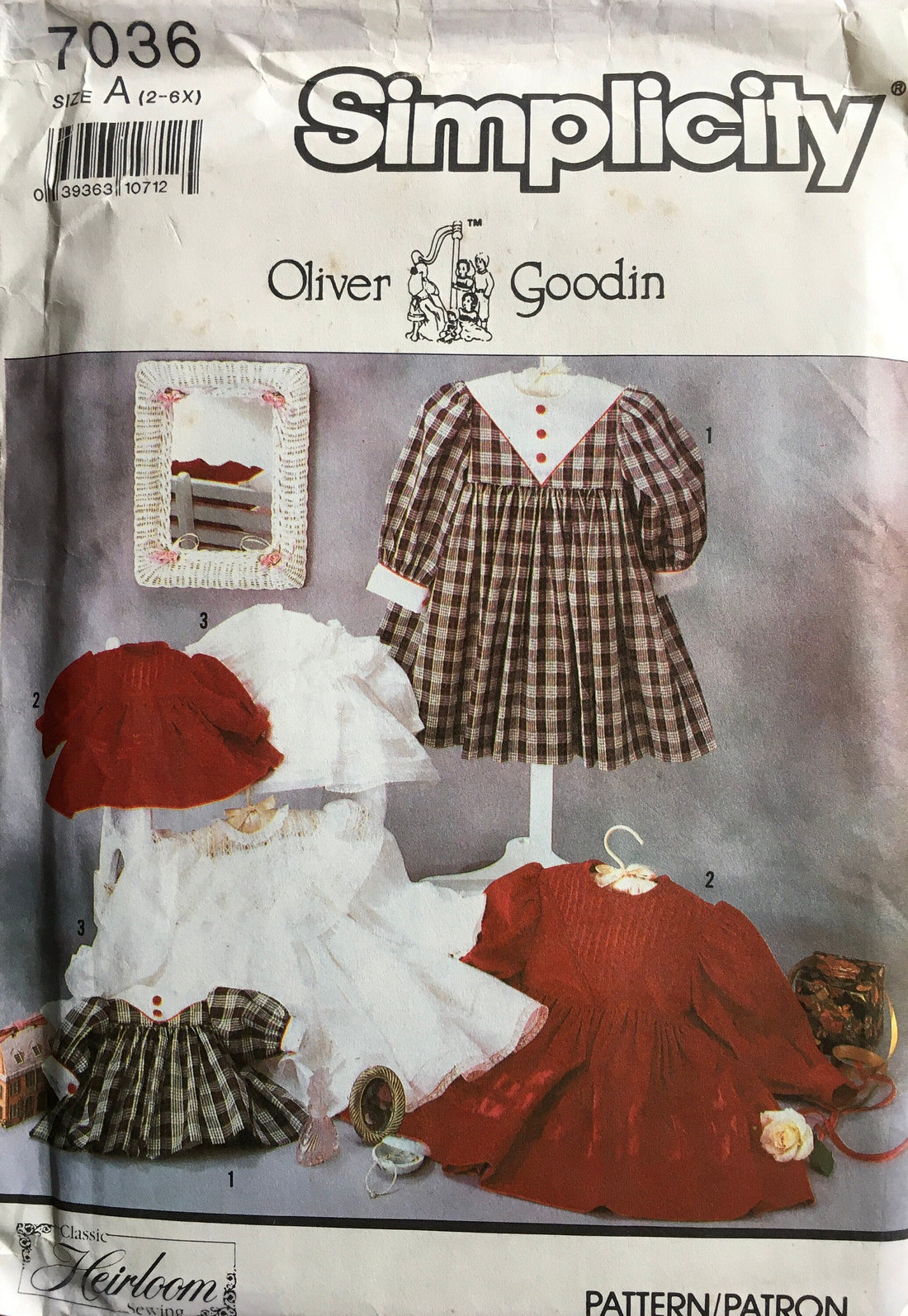 Simplicity 7036 Sewing Pattern (Vintage) UNCUT