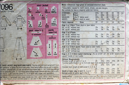 Simplicity 7096 Sewing Pattern (Vintage) CUT