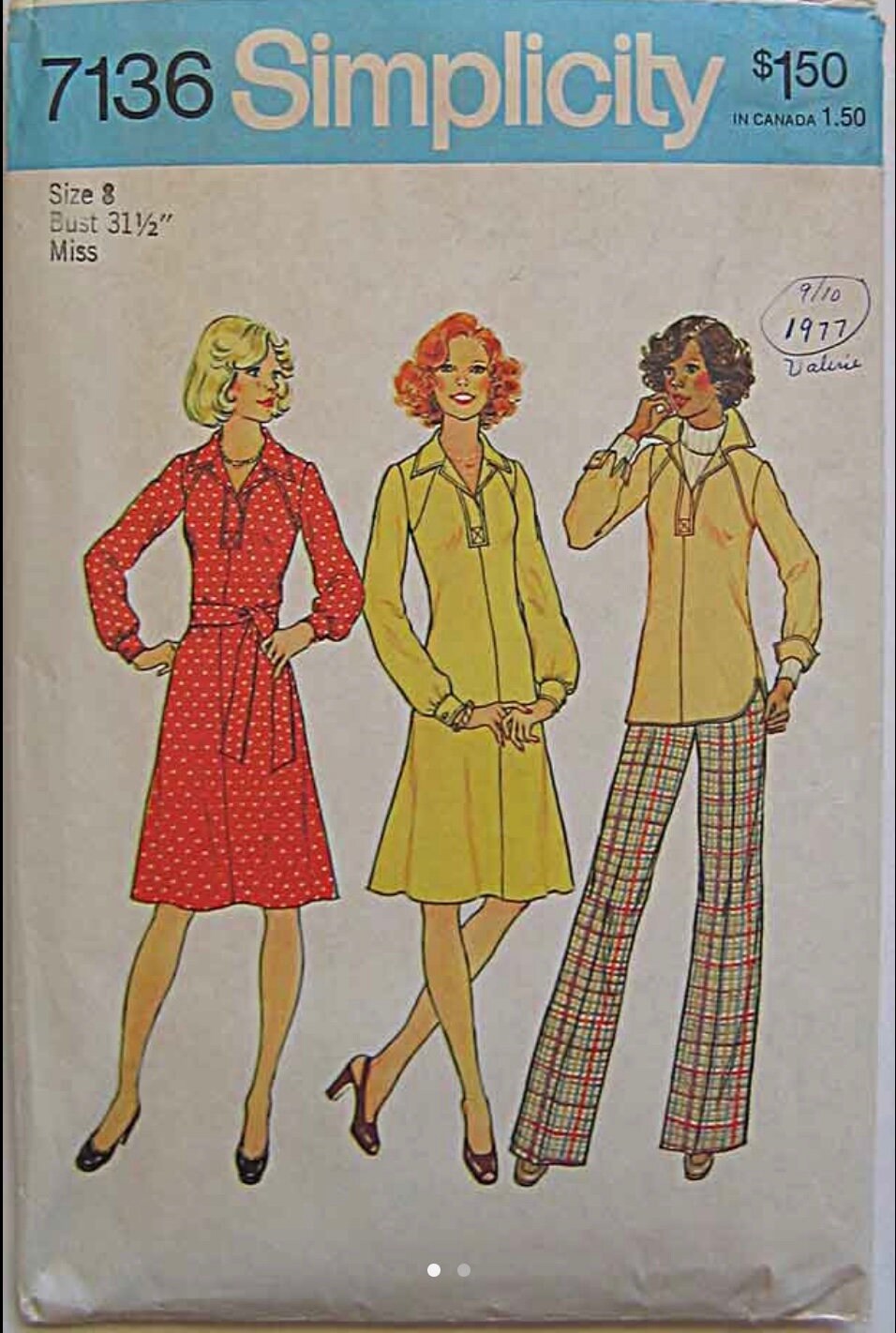 Simplicity 7136 Sewing Pattern (Vintage) UNCUT