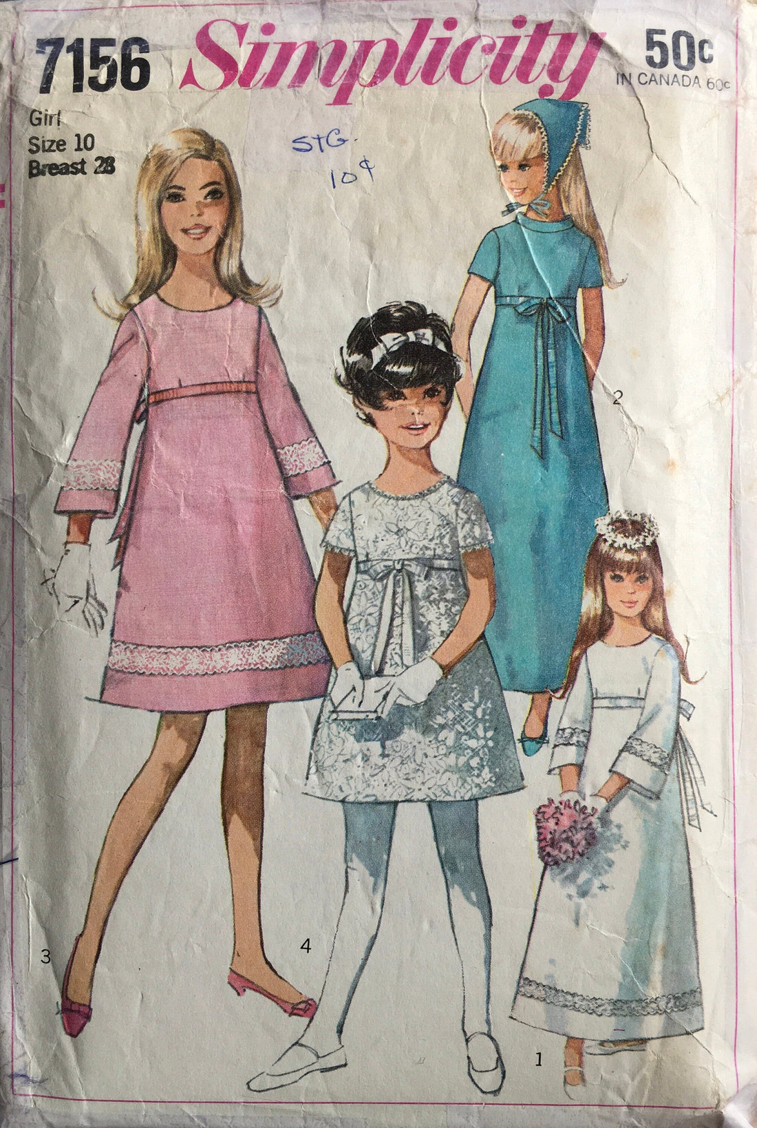 Simplicity 7156 Sewing Pattern (Vintage) CUT