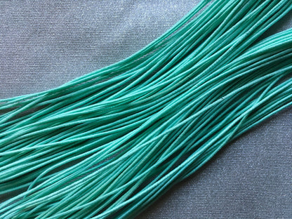 0.8-1mm Nylon Coated Round Elastic Stretch String/Cord (Turquoise)