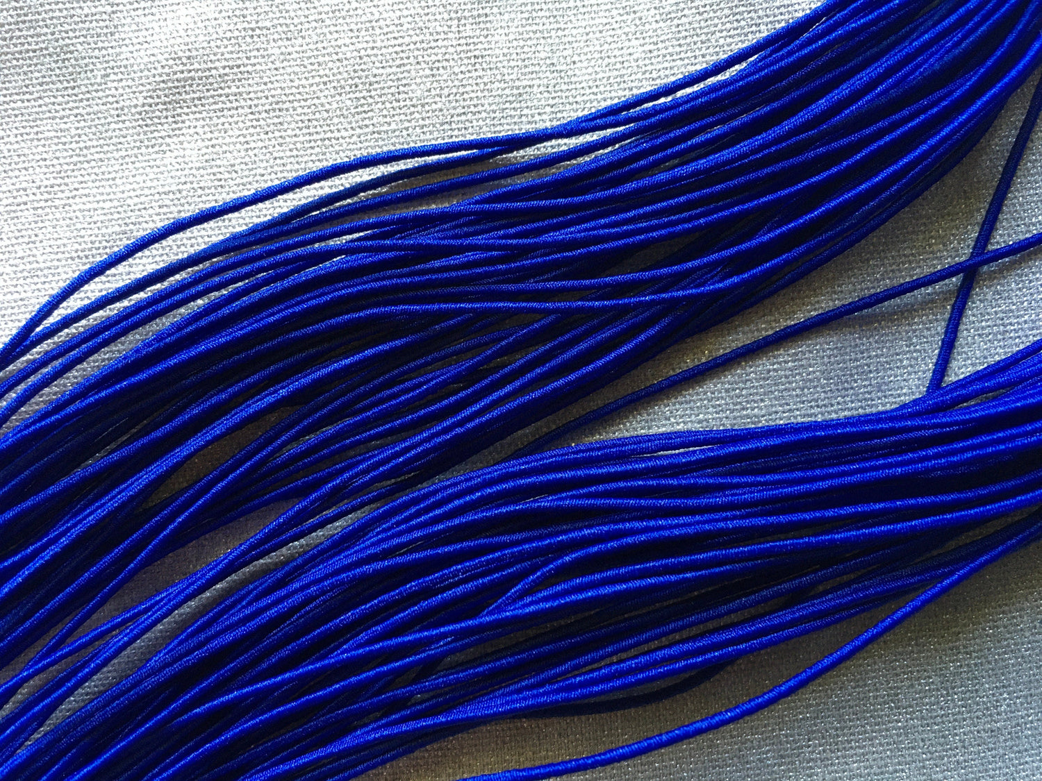 0.8-1mm Nylon Coated Round Elastic Stretch String/Cord (Royal Blue)