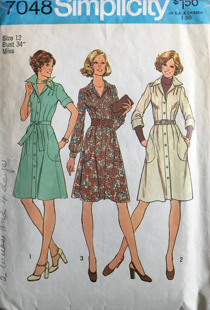 Simplicity 7048 Sewing Pattern (Vintage) CUT