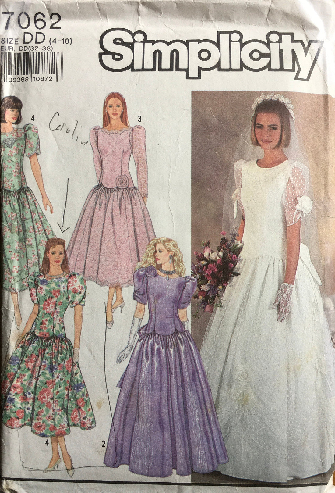 Simplicity 7062 Sewing Pattern (Vintage) CUT