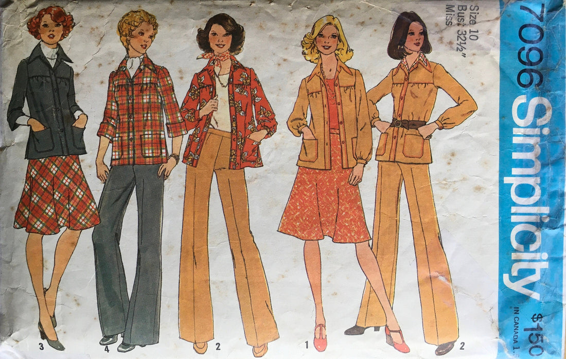 Simplicity 7096 Sewing Pattern (Vintage) CUT