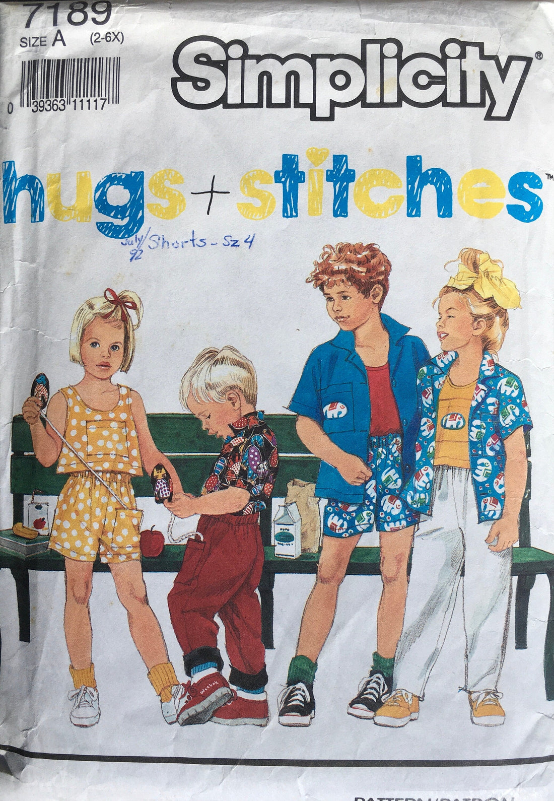 Simplicity 7189 Sewing Pattern (Vintage) CUT