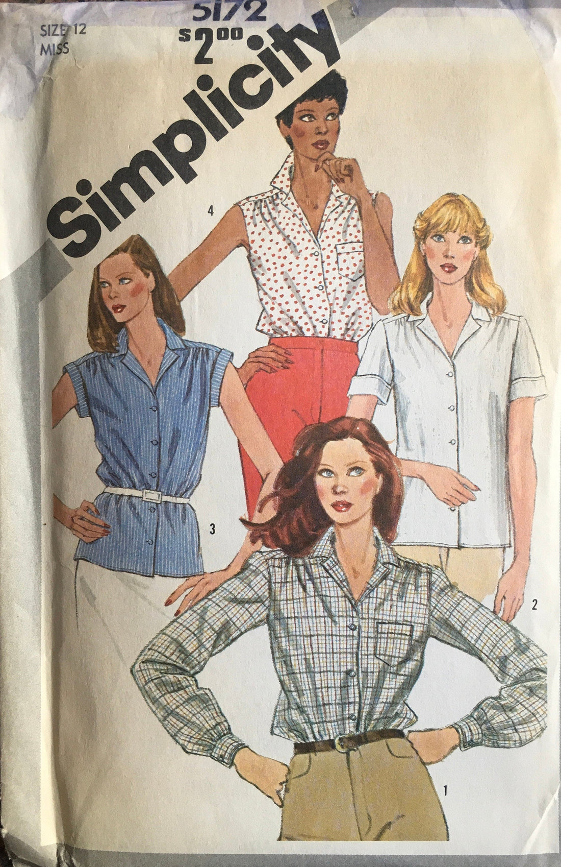 Simplicity 5172 Sewing Pattern (Vintage) UNCUT/CUT