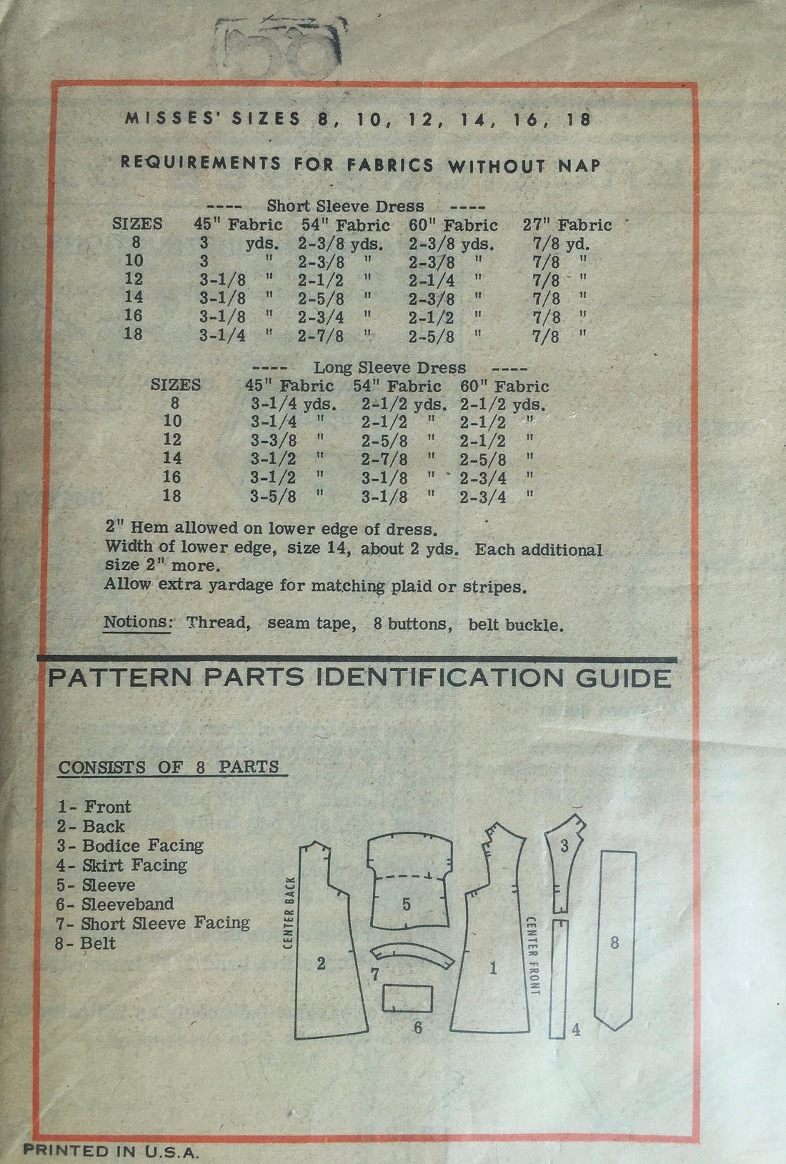 Prominent Designer 4566 Sewing Pattern (Vintage) UNCUT