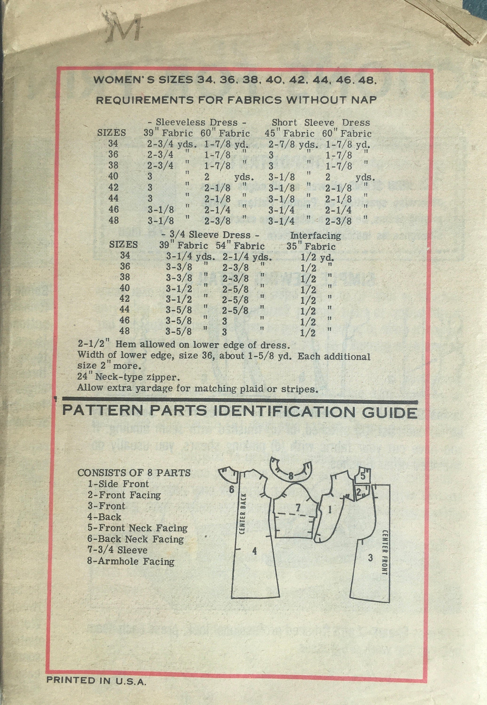 Prominent Designer 4644 Sewing Pattern (Vintage) UNCUT