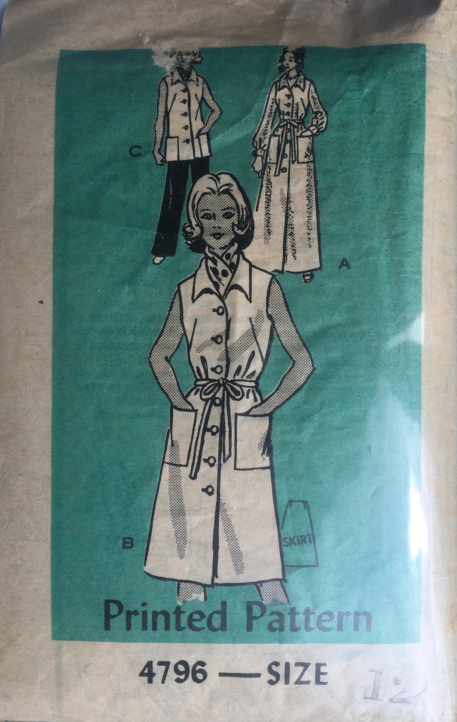 Prominent Designer 4796 Sewing Pattern (Vintage) UNCUT