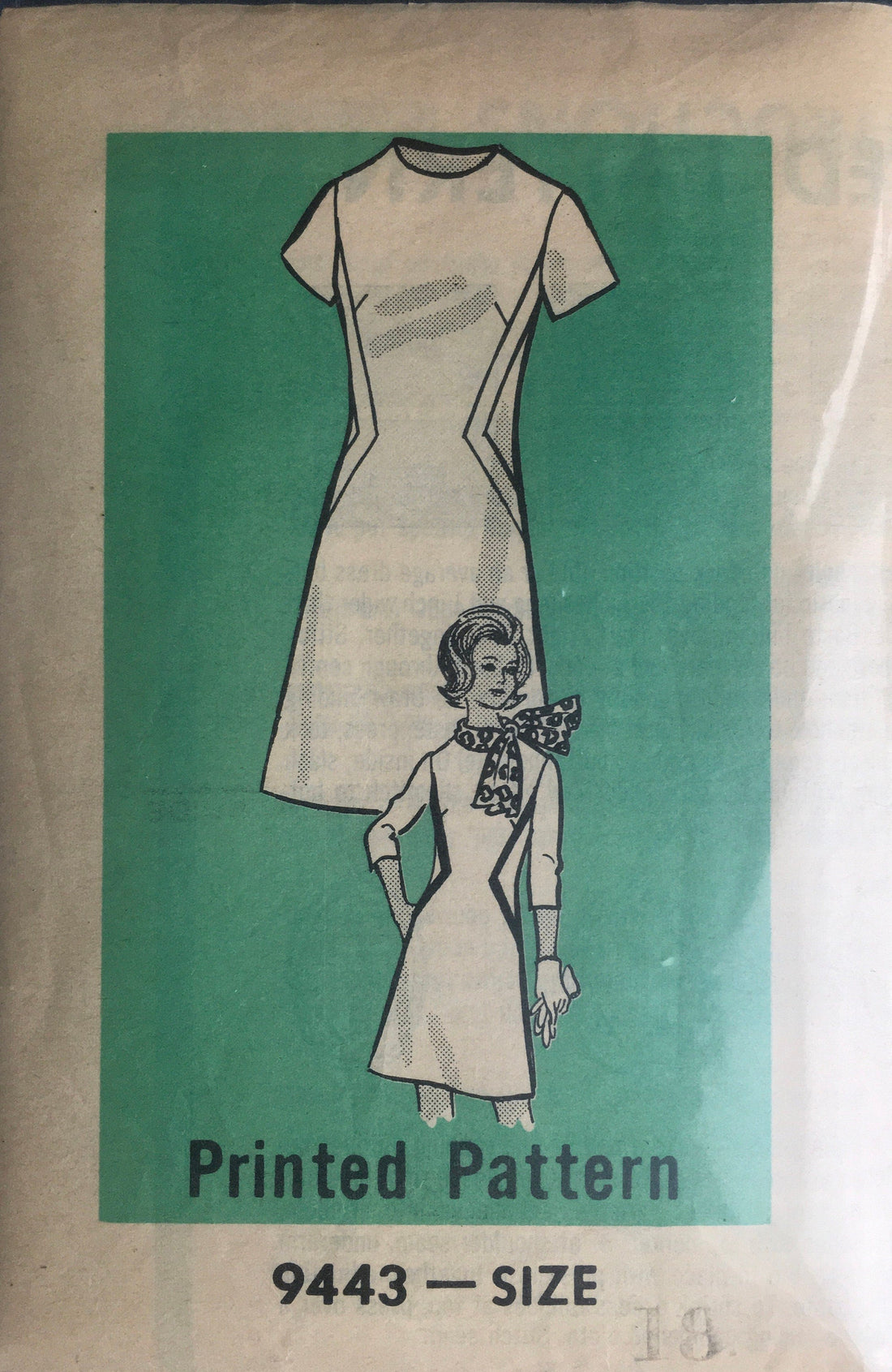 Prominent Designer 9443 Sewing Pattern (Vintage) CUT