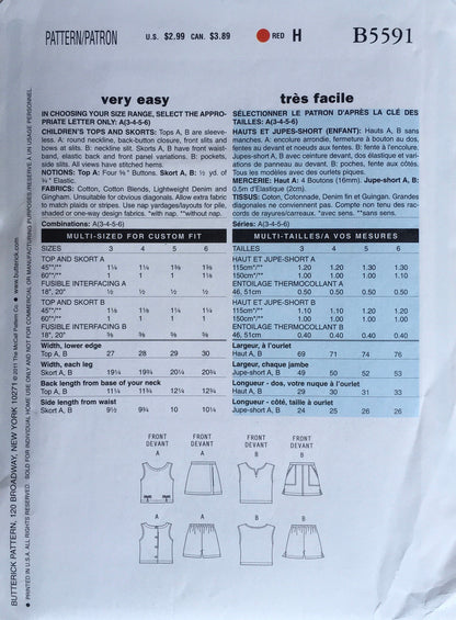 See &amp; Sew 5591 Sewing Pattern (Vintage) UNCUT