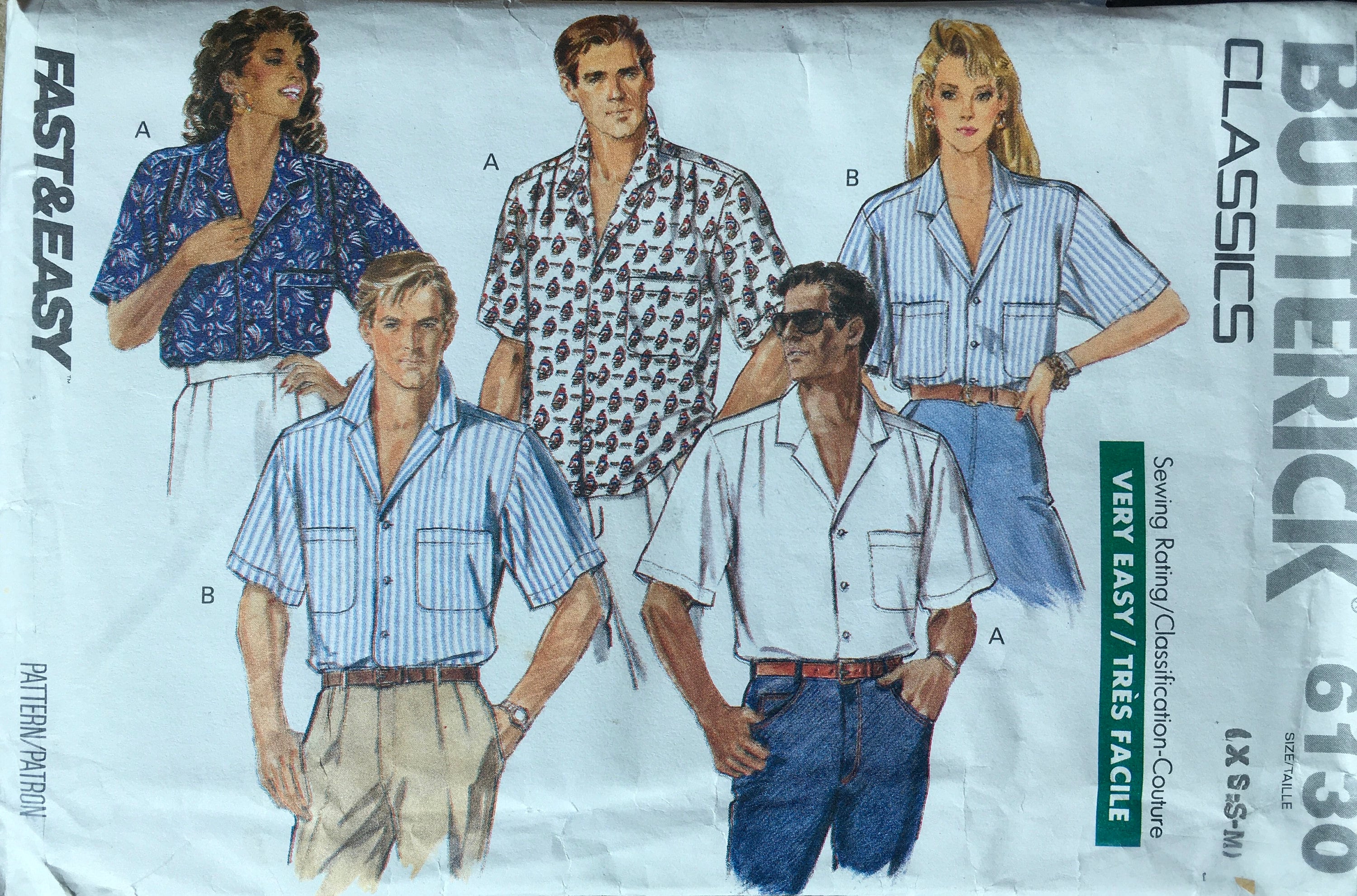 Butterick 6130 Sewing Pattern (Vintage) CUT