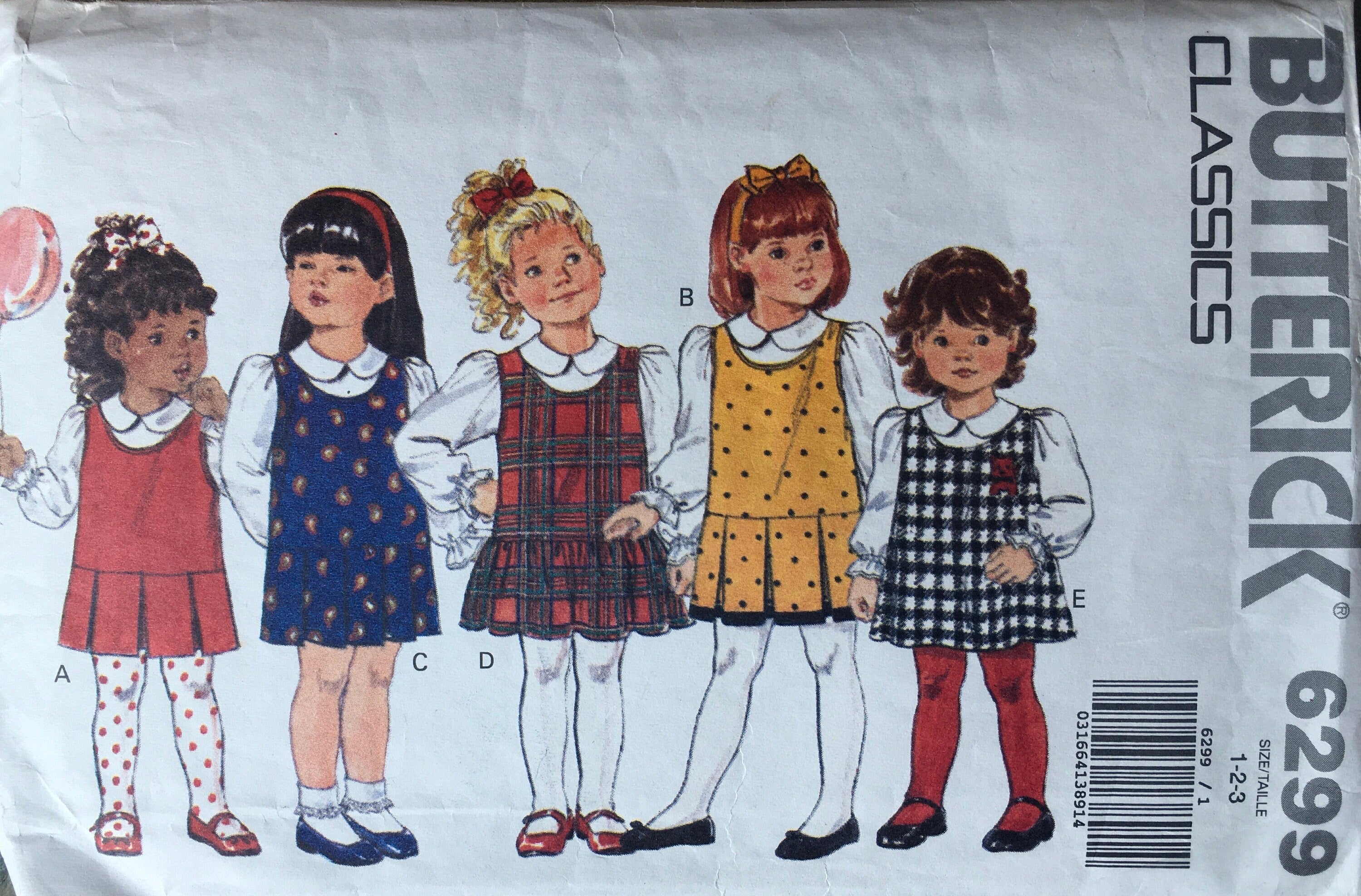 Butterick 6299 Sewing Pattern (Vintage) CUT