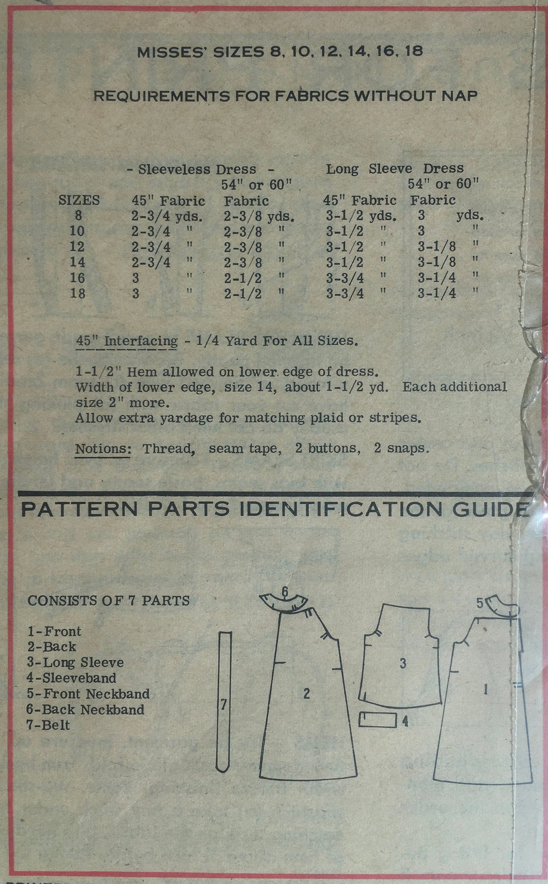 Prominent Designer 4652 Sewing Pattern (Vintage) UNCUT