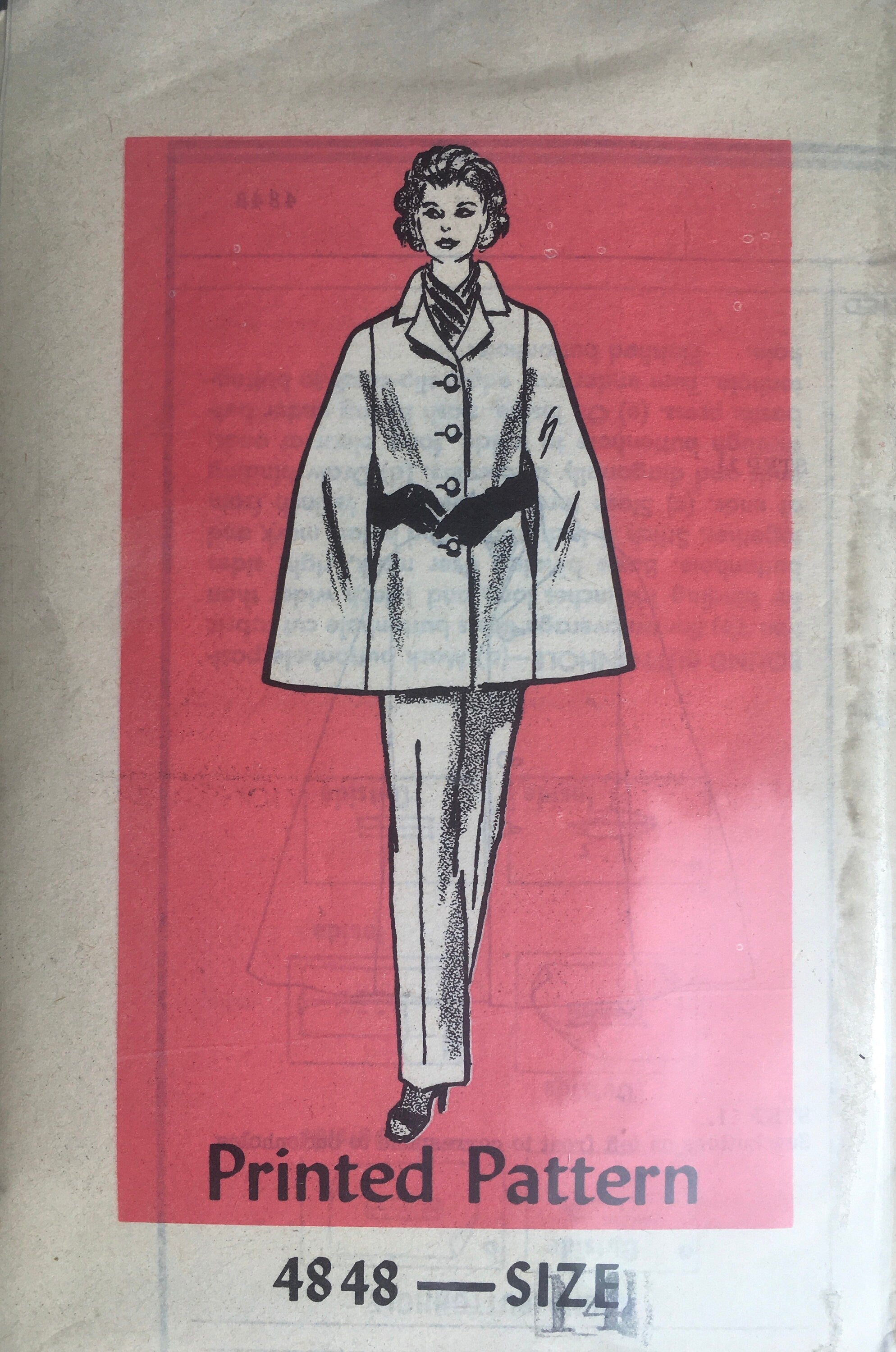 Prominent Designer 4848 Sewing Pattern (Vintage) CUT