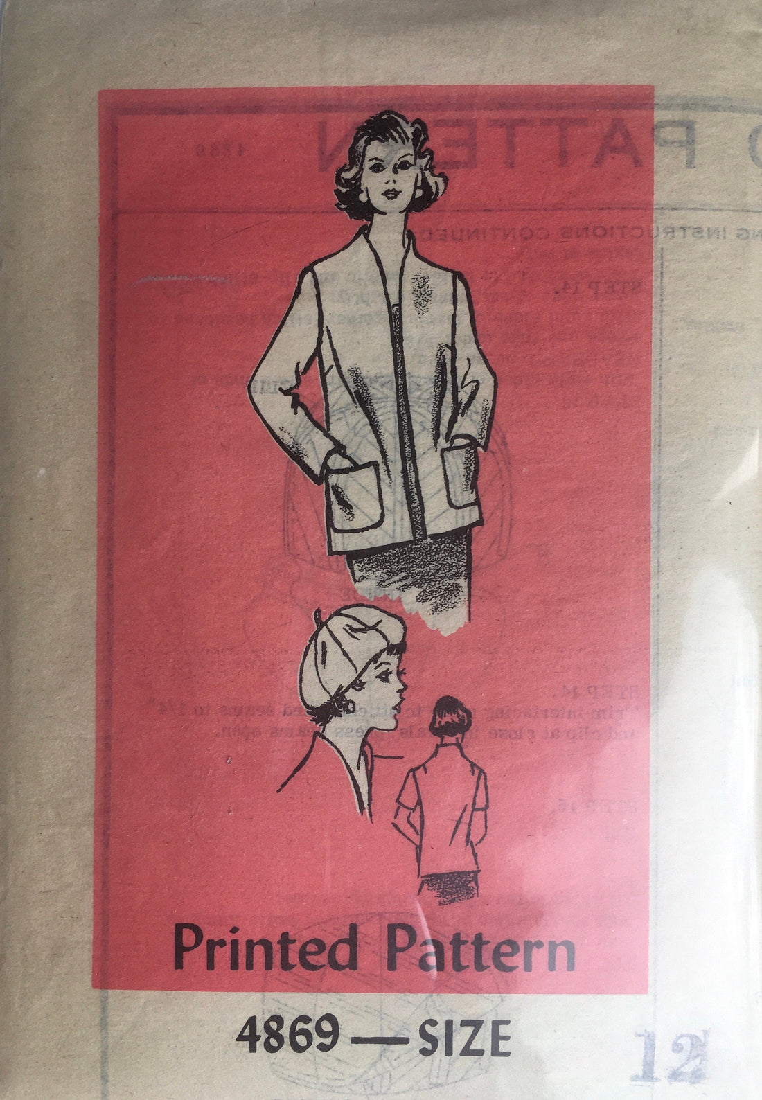 Prominent Designer 4869 Sewing Pattern (Vintage) CUT