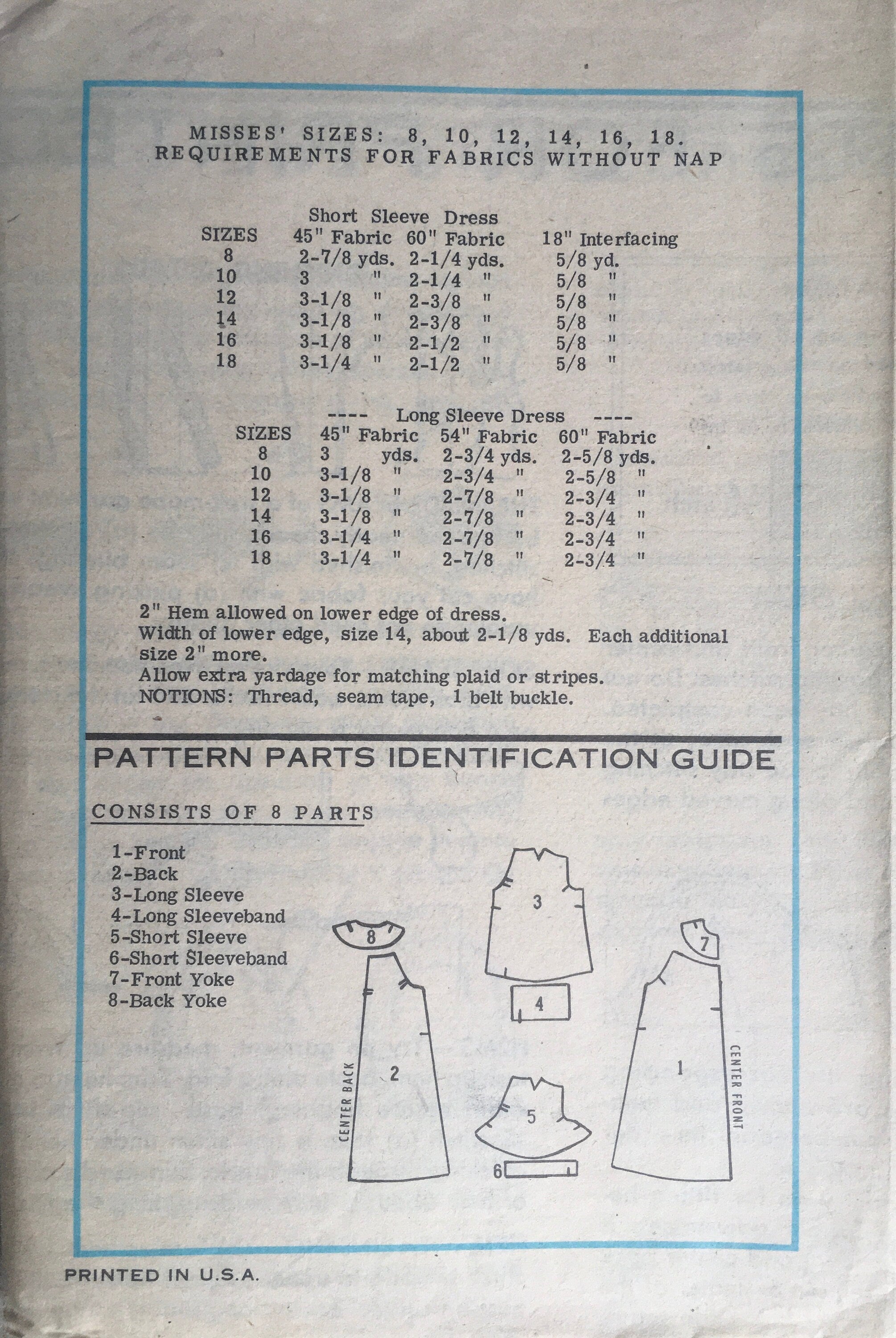 Prominent Designer 9256 Sewing Pattern (Vintage) UNCUT