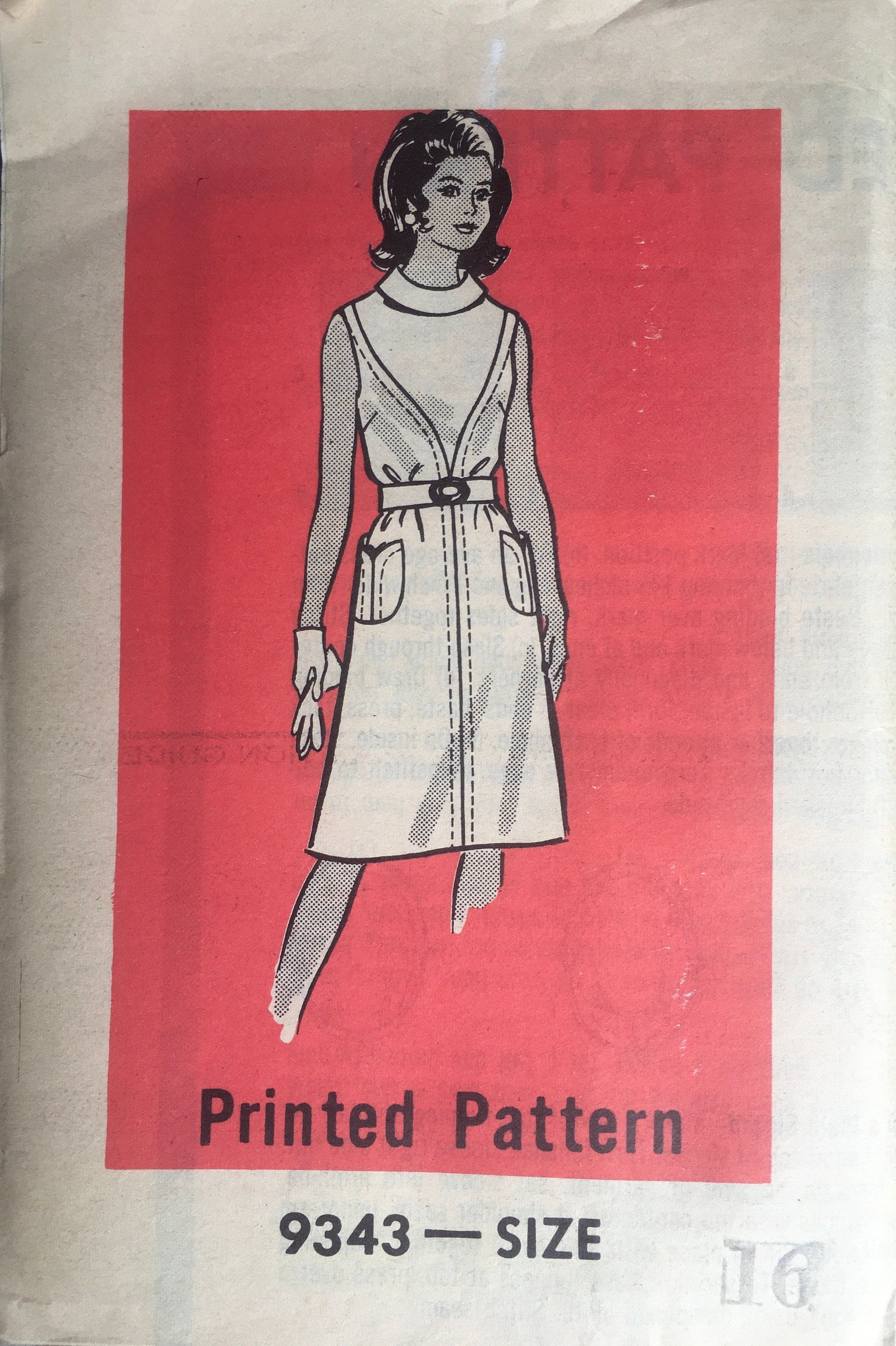 Prominent Designer 9343 Sewing Pattern (Vintage) UNCUT