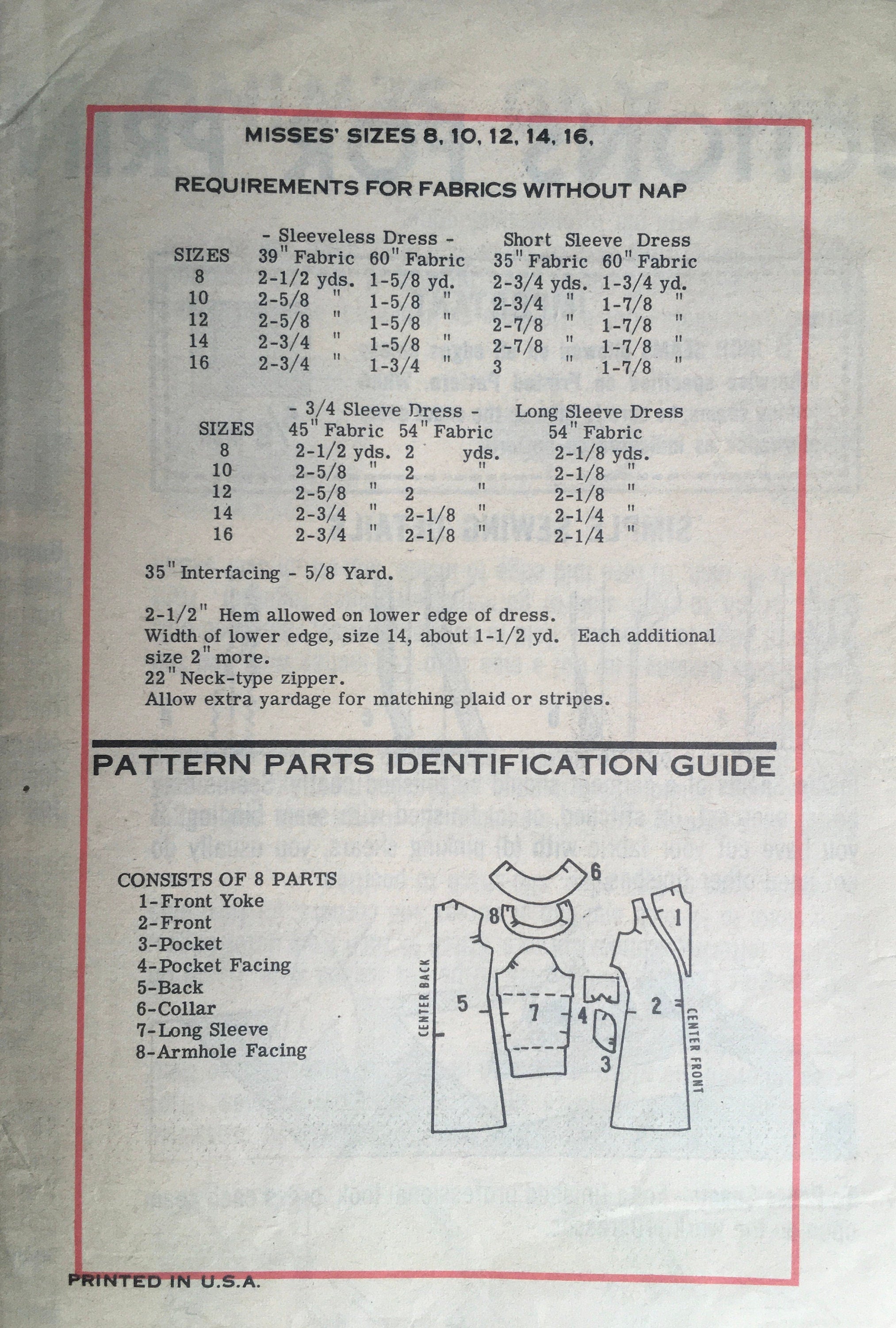 Prominent Designer 9343 Sewing Pattern (Vintage) UNCUT