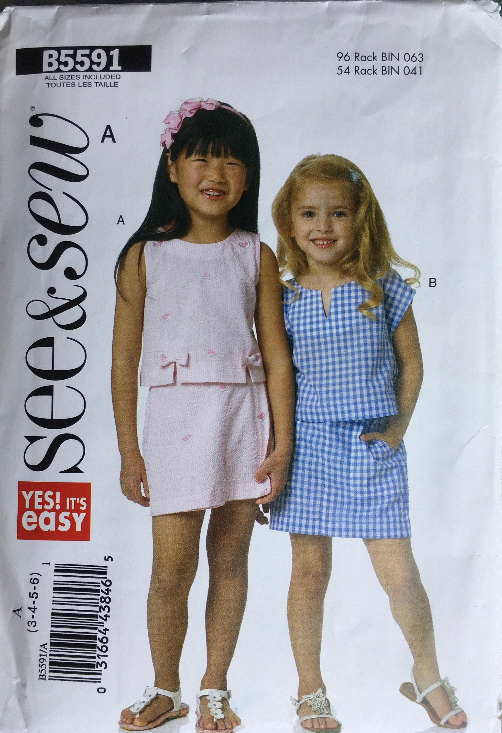 See &amp; Sew 5591 Sewing Pattern (Vintage) UNCUT
