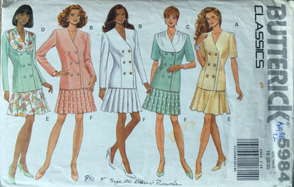 Butterick 5984 Sewing Pattern (Vintage) CUT