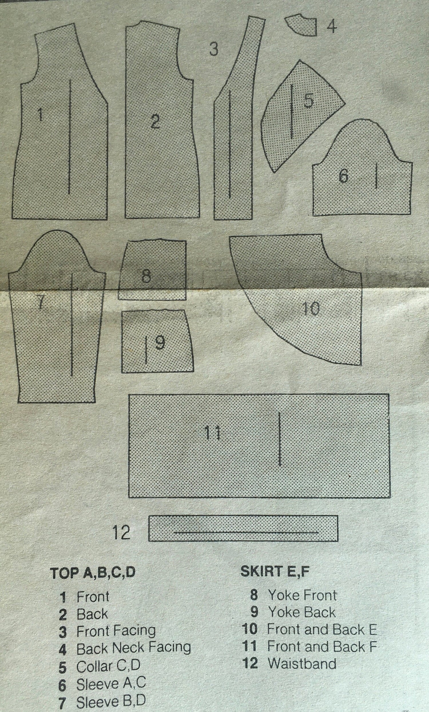 Butterick 5984 Sewing Pattern (Vintage) CUT