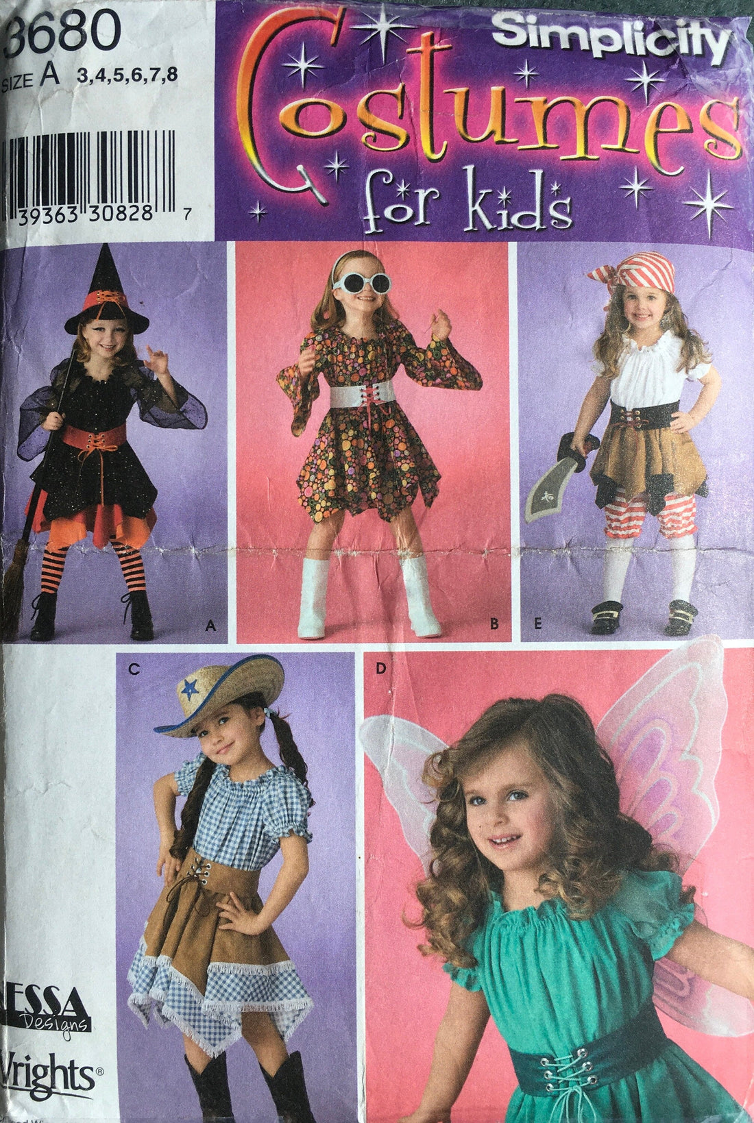 Simplicity 3680 Sewing Pattern (Vintage) CUT