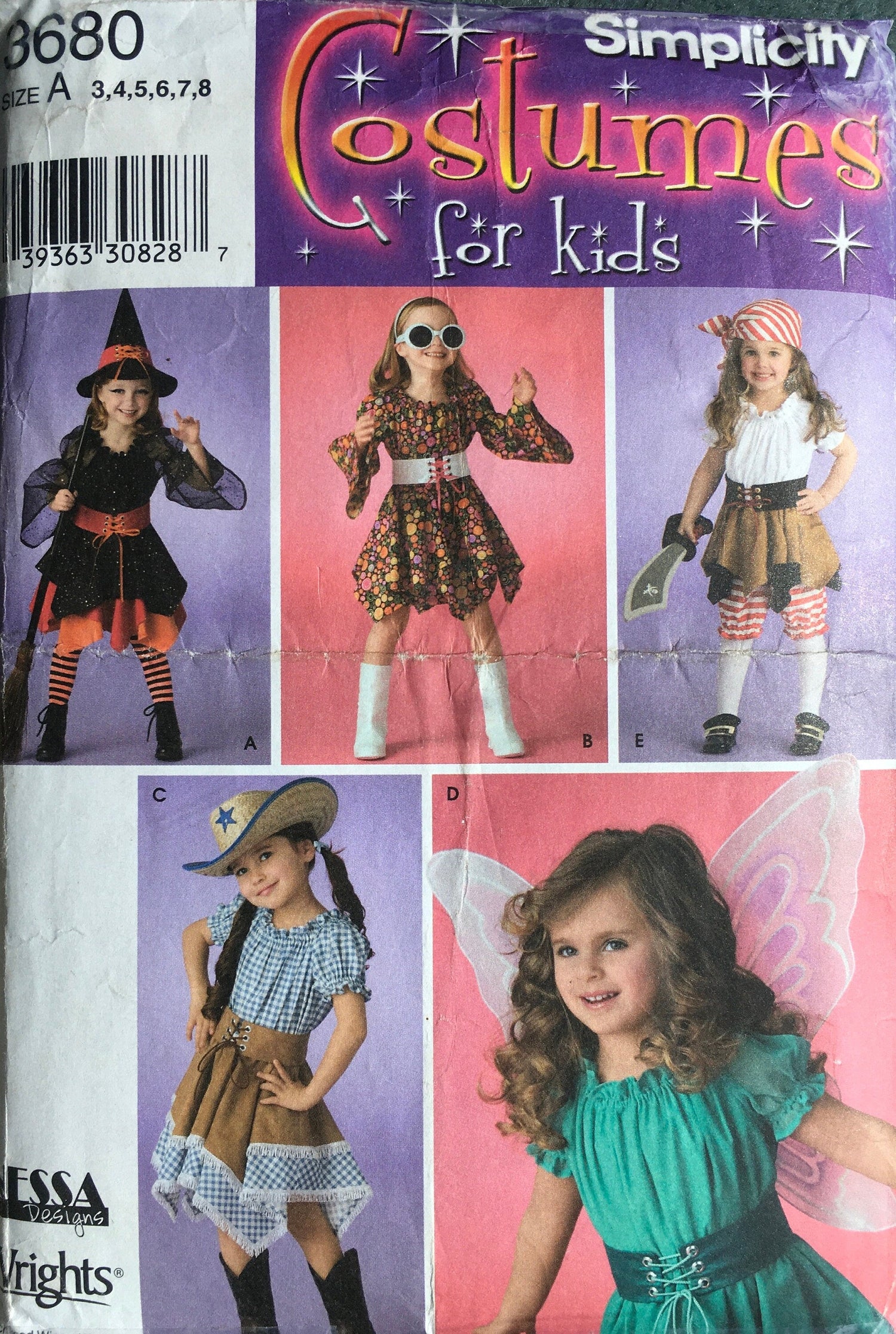 Simplicity 3680 Sewing Pattern (Vintage) CUT