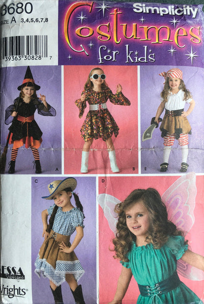 Simplicity 3680 Sewing Pattern (Vintage) CUT