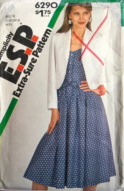 Simplicity 6290 Sewing Pattern (Vintage) UNCUT