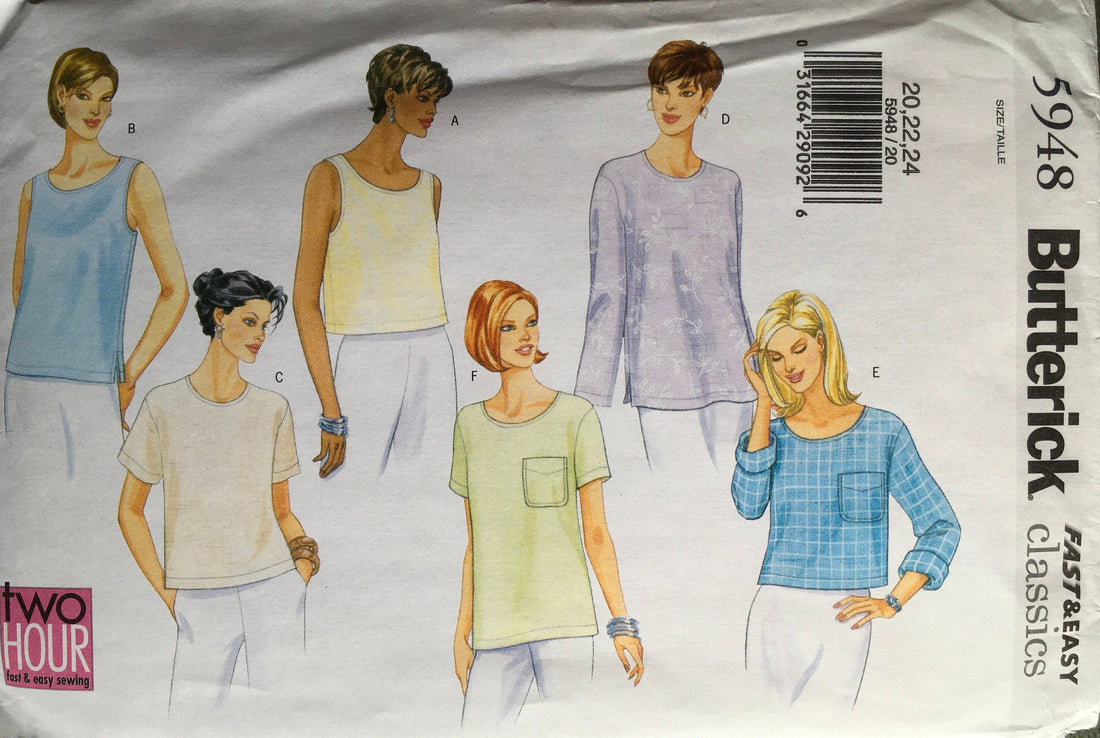 Butterick 5948 Sewing Pattern (Vintage) UNCUT