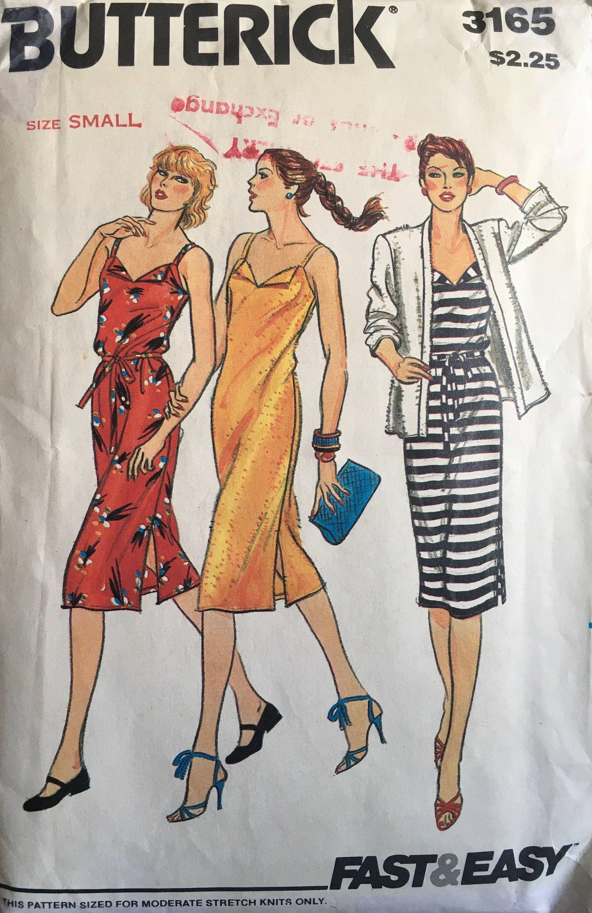 Butterick 3165 Sewing Pattern (Vintage) UNCUT