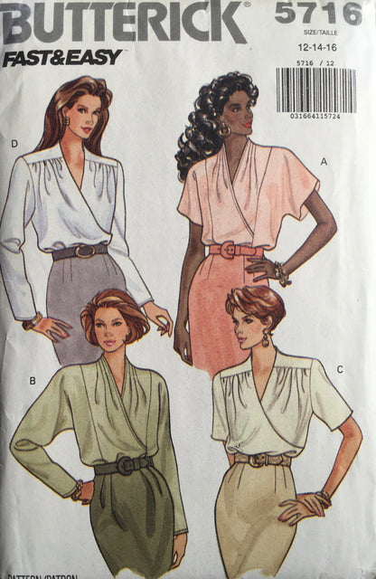 Butterick 5716 Sewing Pattern (Vintage) UNCUT