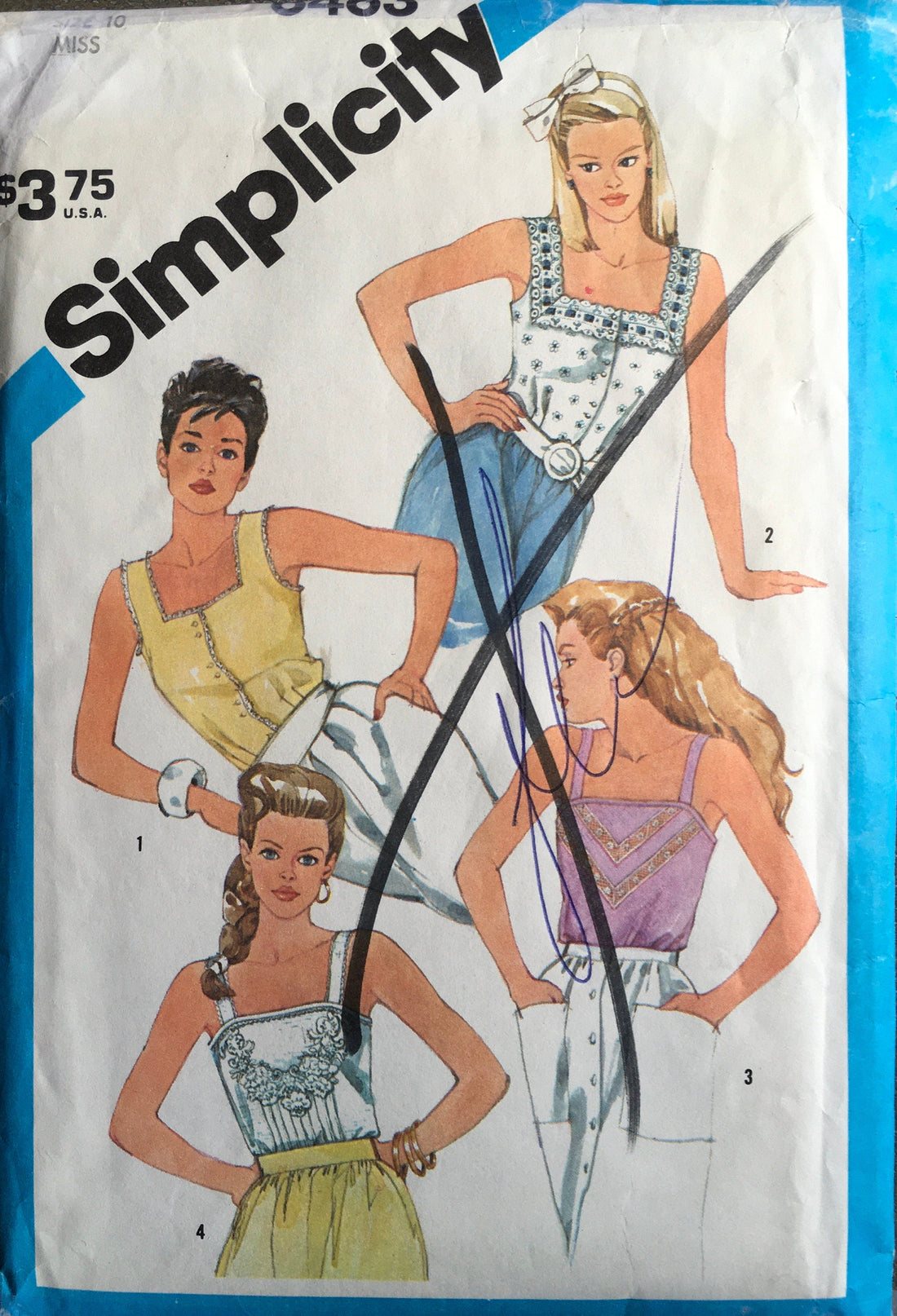Simplicity 6463 Sewing Pattern (Vintage) CUT