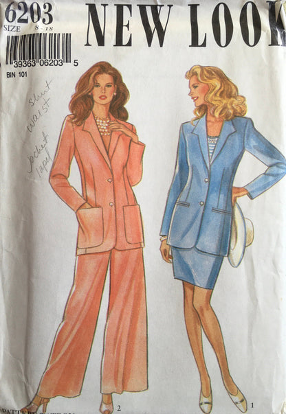New Look 6203 Sewing Pattern (Vintage) UNCUT