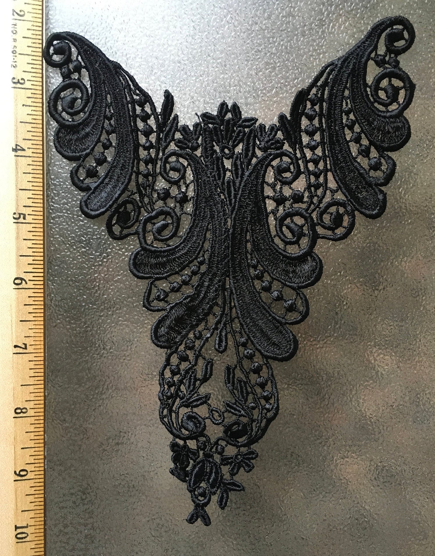 Embroidery Venice Lace Appliqué (Black)