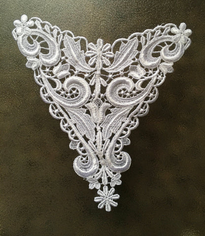 Embroidery Venice Lace Appliqué (White)