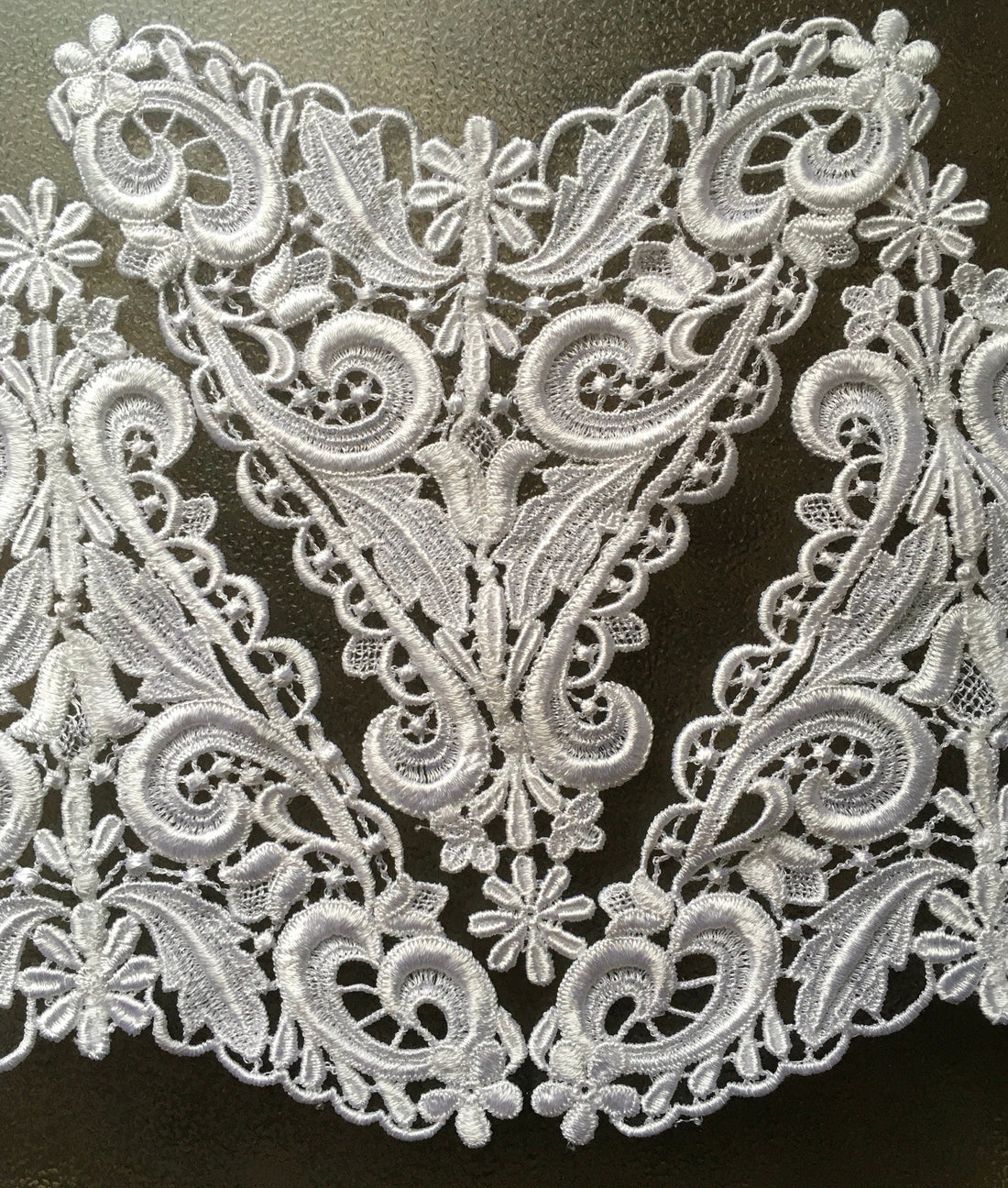 Embroidery Venice Lace Appliqué (White)