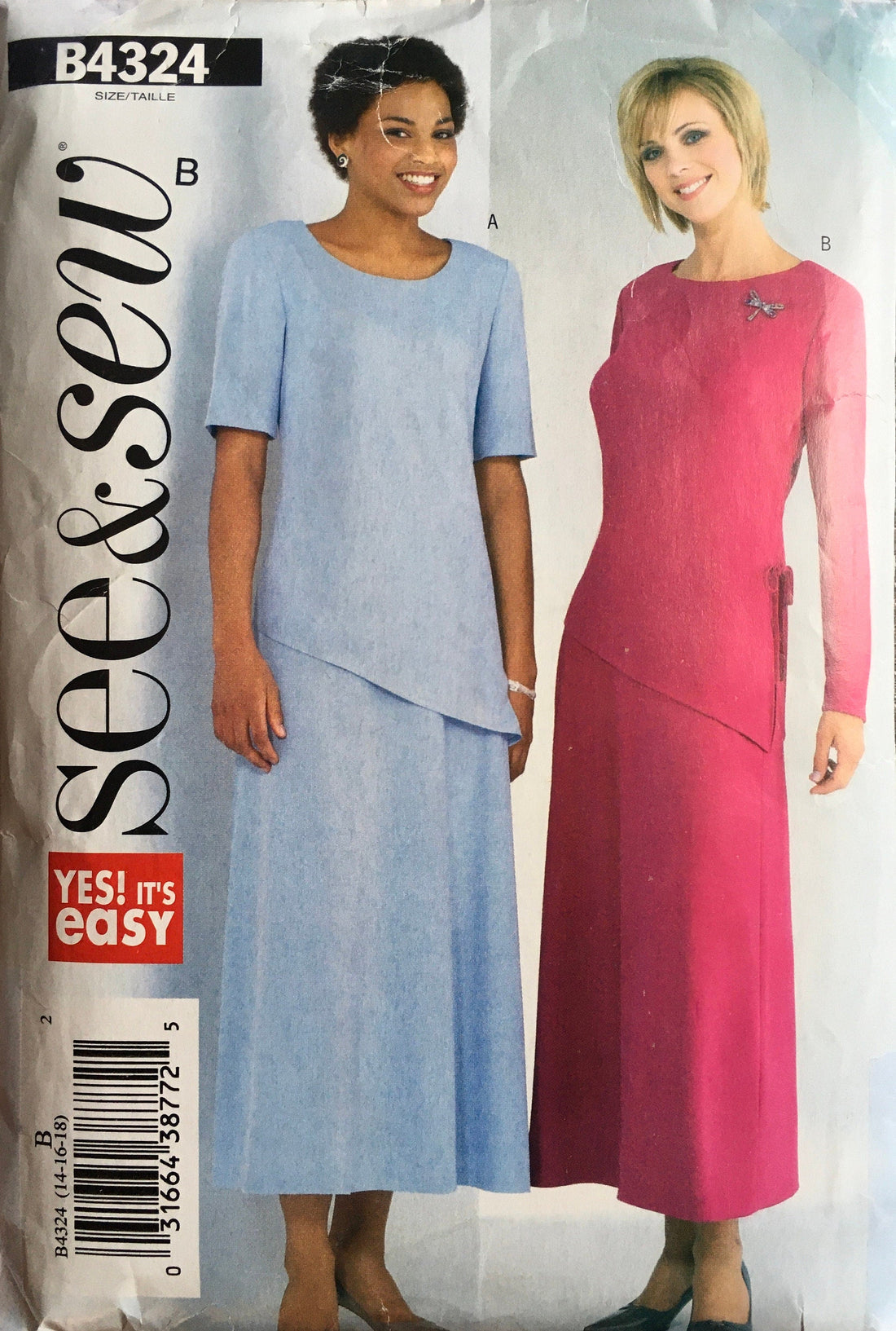 See &amp; Sew 4324 Sewing Pattern (Vintage) UNCUT