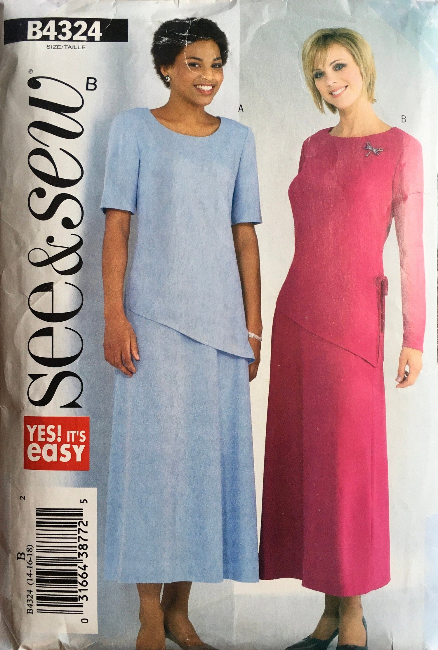 See &amp; Sew 4324 Sewing Pattern (Vintage) UNCUT