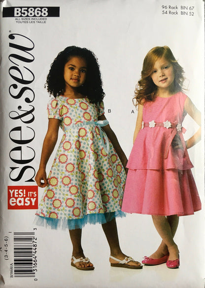 See &amp; Sew 5868 Sewing Pattern (Vintage) UNCUT