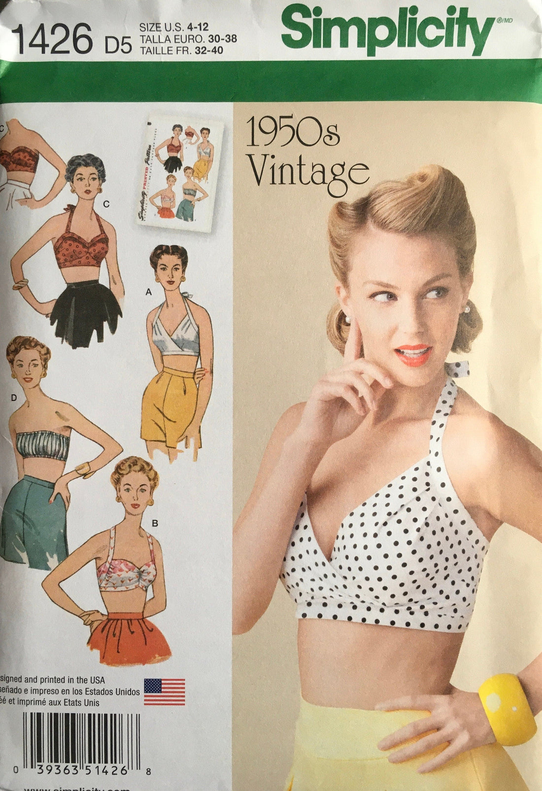 Simplicity 1426 Sewing Pattern UNCUT