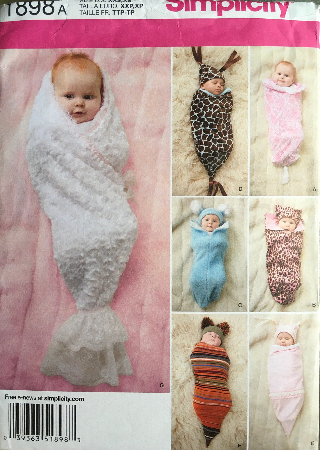 Simplicity 1898 Sewing Pattern (Vintage) UNCUT/CUT