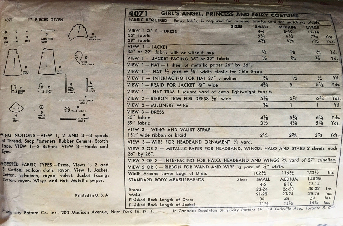 Simplicity 4071 Sewing Pattern (Vintage) CUT