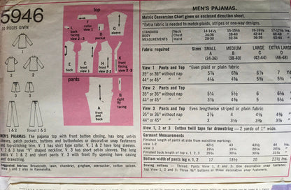 Simplicity 5946 Sewing Pattern (Vintage) CUT