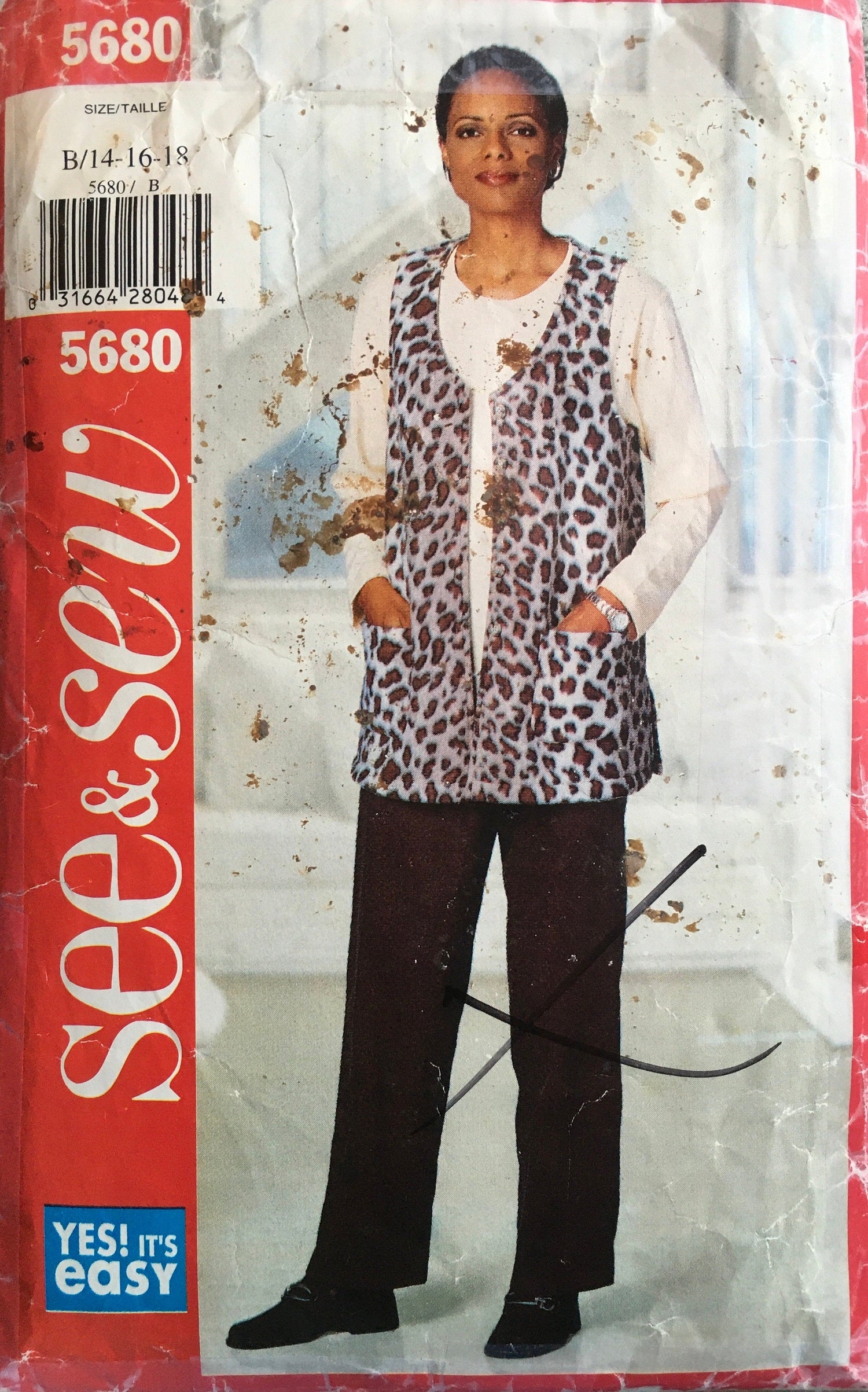 See &amp; Sew 5680 Sewing Pattern (Vintage) CUT