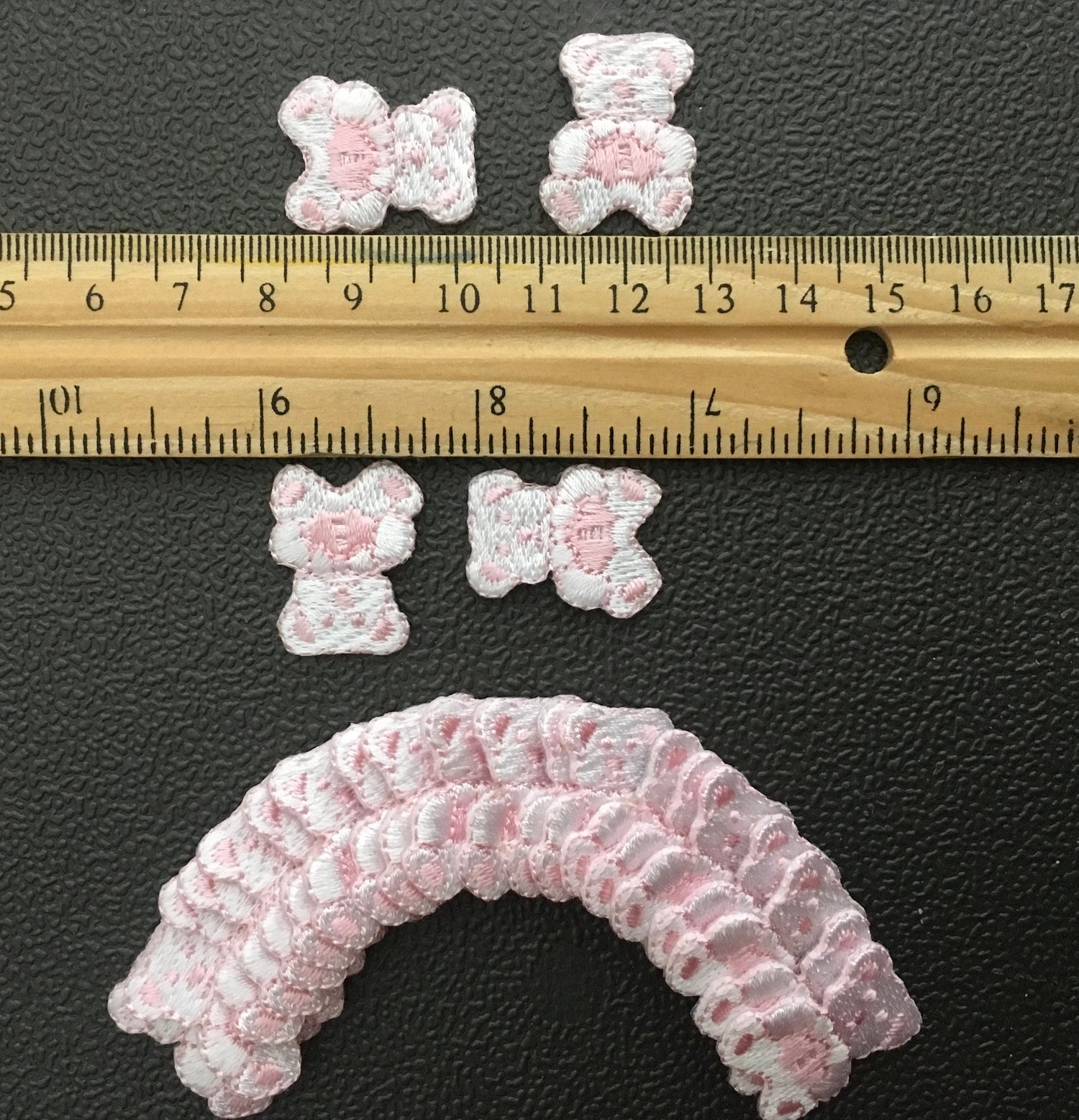 Embroidery Adhesives Pink Teddy Bear Appliqué (Vintage)