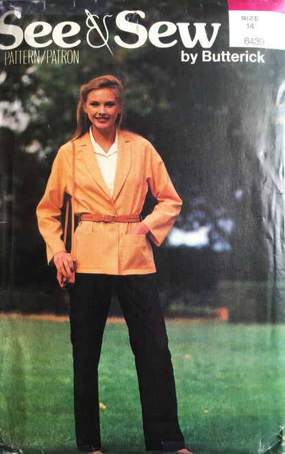 See &amp; Sew 6439 Sewing Pattern (Vintage) UNCUT